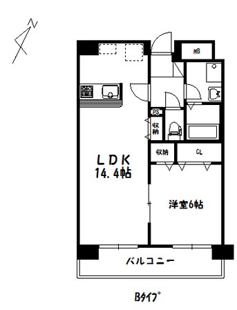 鐙 徒歩2分 3階の物件間取画像